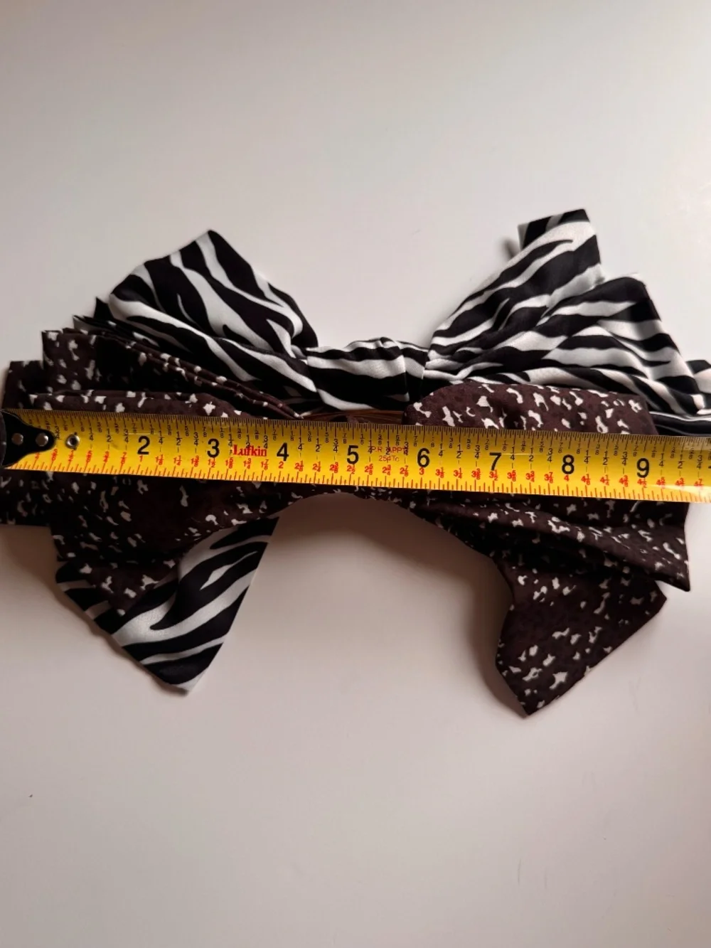 XL Oversized Hair Bow Set of 2 Coquette Zebra Leopard Anthropologie NWT